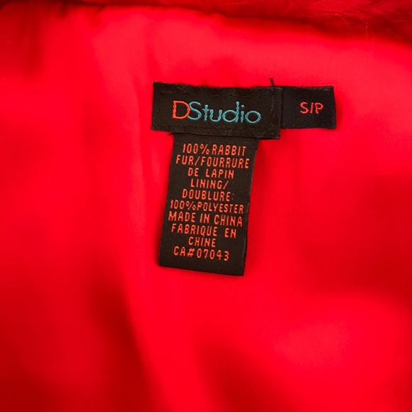 Vintage Red Fur Jacket - Picture 2 of 9